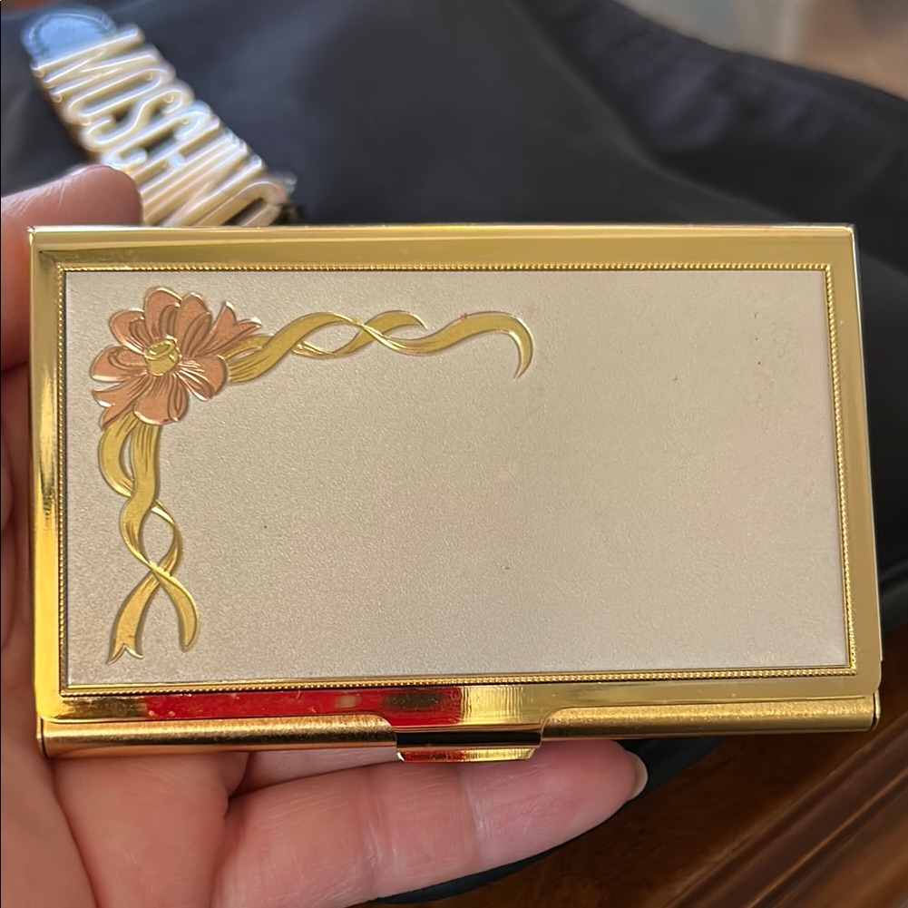 Gold Chokin Art Business Cards Credit Cards Case